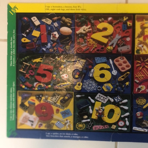 Vintage 90s I SPY 1, 2, 3… Floor Puzzle Briarpatch Large 30 Pieces - Picture 10 of 12